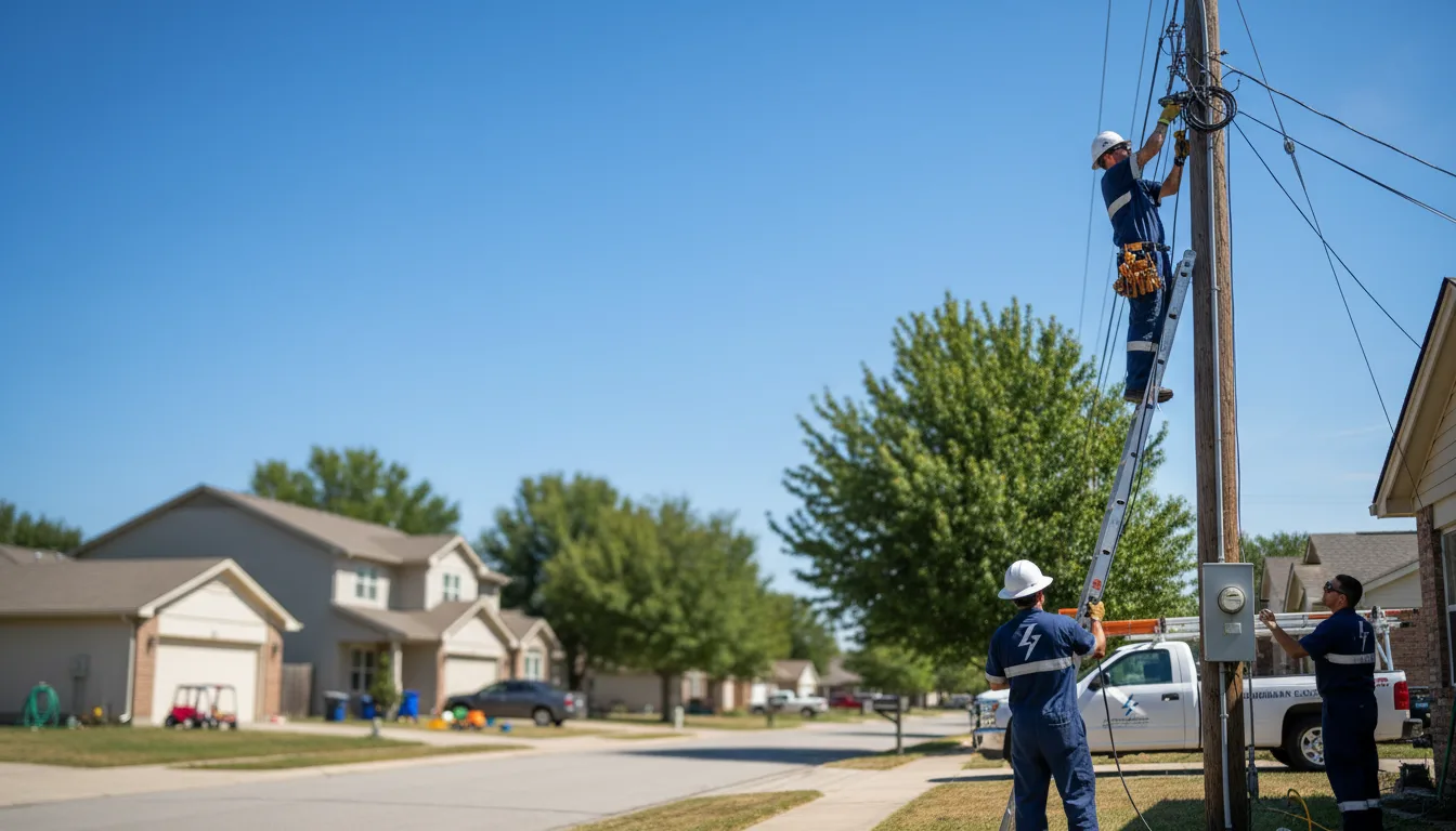 Residential electrician providing installation services in Manchester, CT